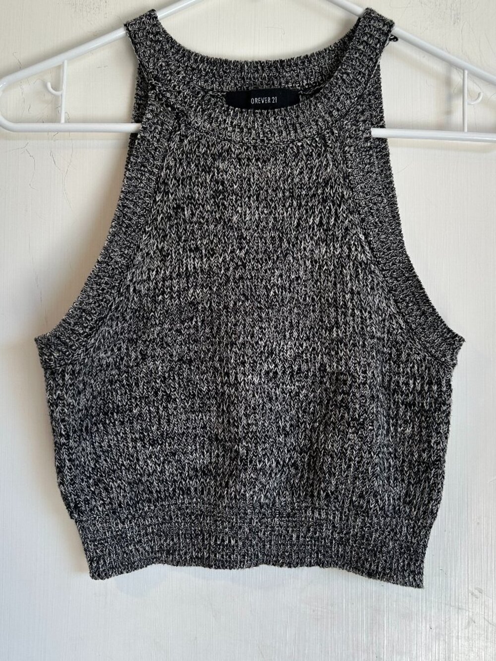 Forever 21 - Grey Knit High Neck Tank Top